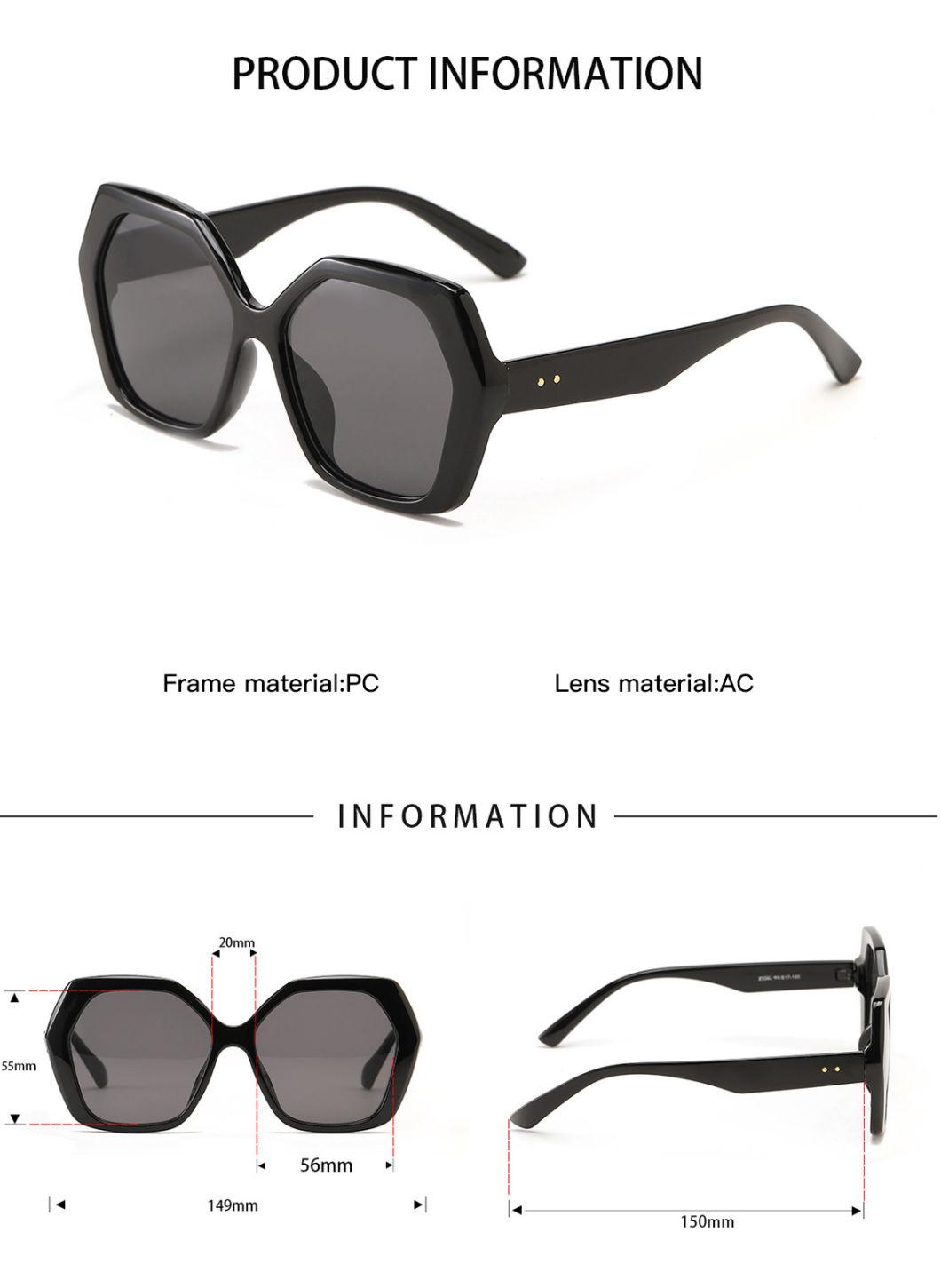 2022 Hot Sale Men and Women Fashion Trend Popular Colorful Oversized Square Frame Outdoor Travel UV400 Sunglasses