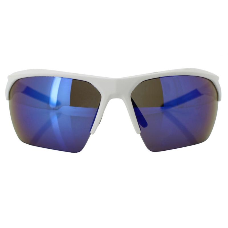 2020 Oversized Wrapped Half Frame Sports Sunglasses
