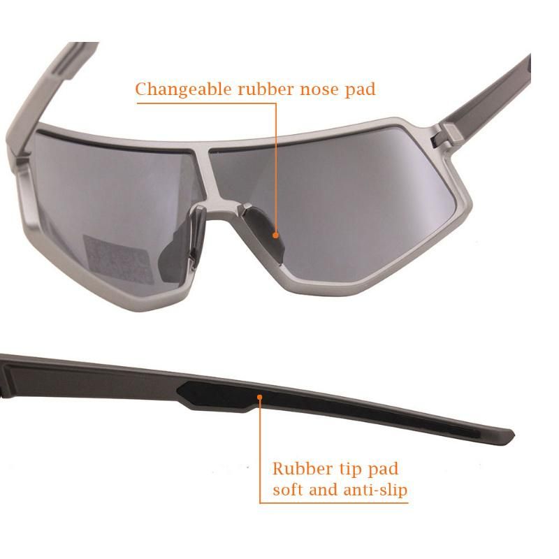 OEM CE UV400 Oversize Tr90 Frame Driving Motorcycle Bike Men Outdoor Cycling Sports Sunglasses