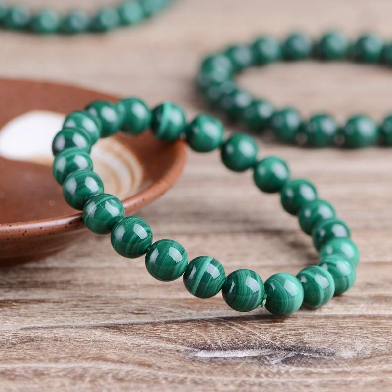 Green Crystal Jewelry Natural Malachite Bracelet