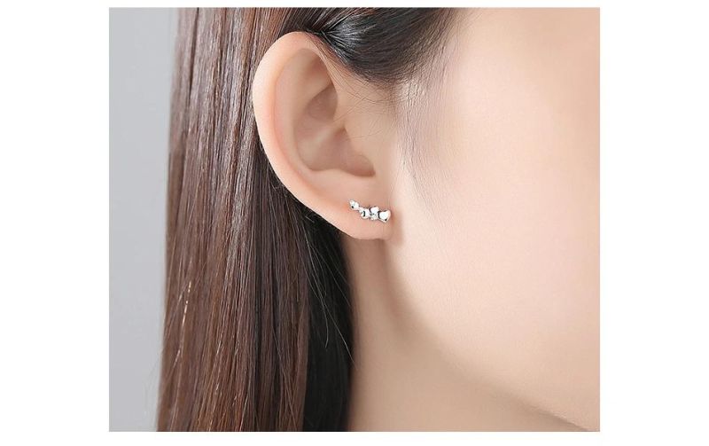 Earring Jewelry Set in Ear Stud with Rhinestone Earring