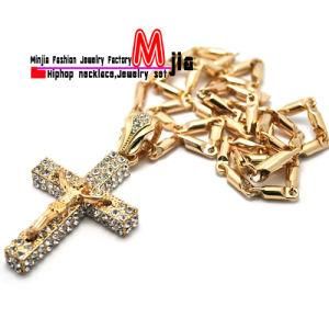 Zinc Alloy New Iced out Pave Cross Pendant (MZ29)