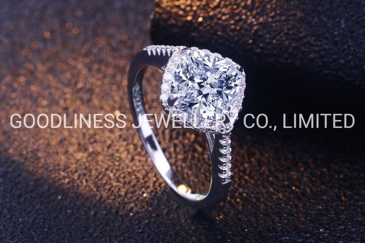 Fashion Jewelry Zircon 925 Sterling Silver Women Diamond Engagement Rings