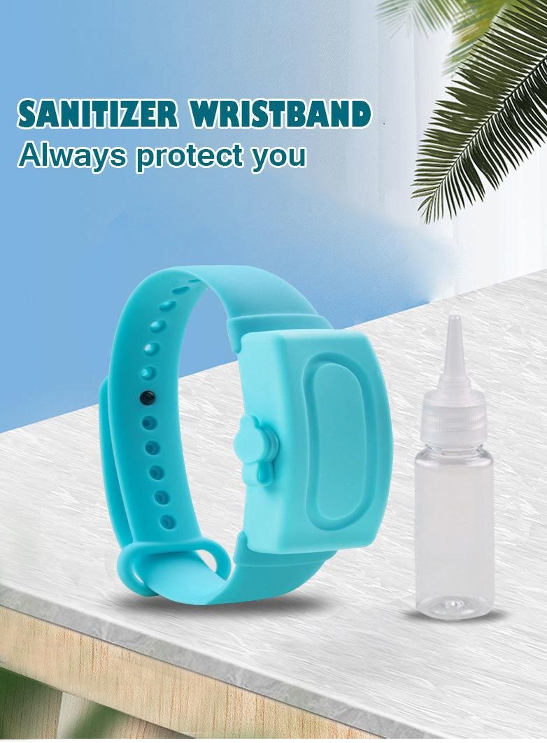 New Adjustable Silicone Sterilized Bracelet Disposable Hand Sanitizer Bracelet