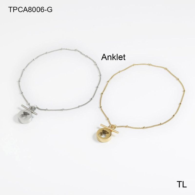 Manufacturer Customized High-Quality Jewelry Wholesale Women′s Anklet Fashion Stainless Steel