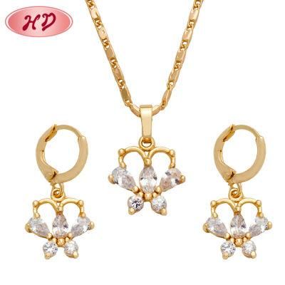 New Design Cubic Zirconia Jewelry Set with Necklace for Women