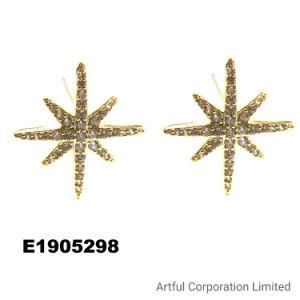 Factory Wholesale925 Silver Sterling Fashion Shining CZ Earring Jewelry