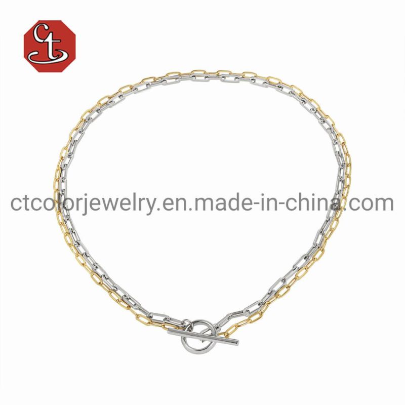 Fashion Jewelry Silver plated Classic Chain Necklaces for Men