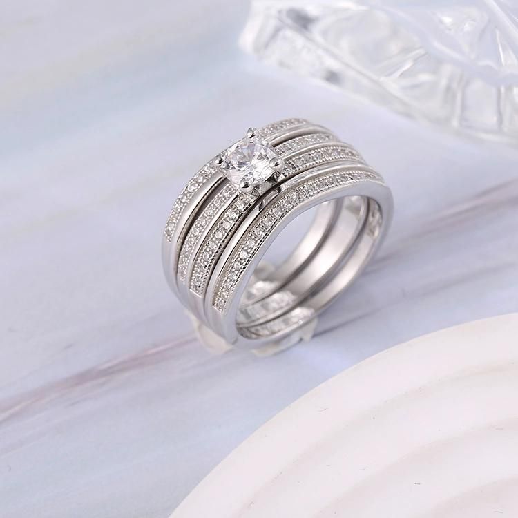 Fashion Jewelry 925 Silver High Quality Jewellery Hip Hop Fashion Accessories Trendy Women Fine Ring for Factory Wholesale