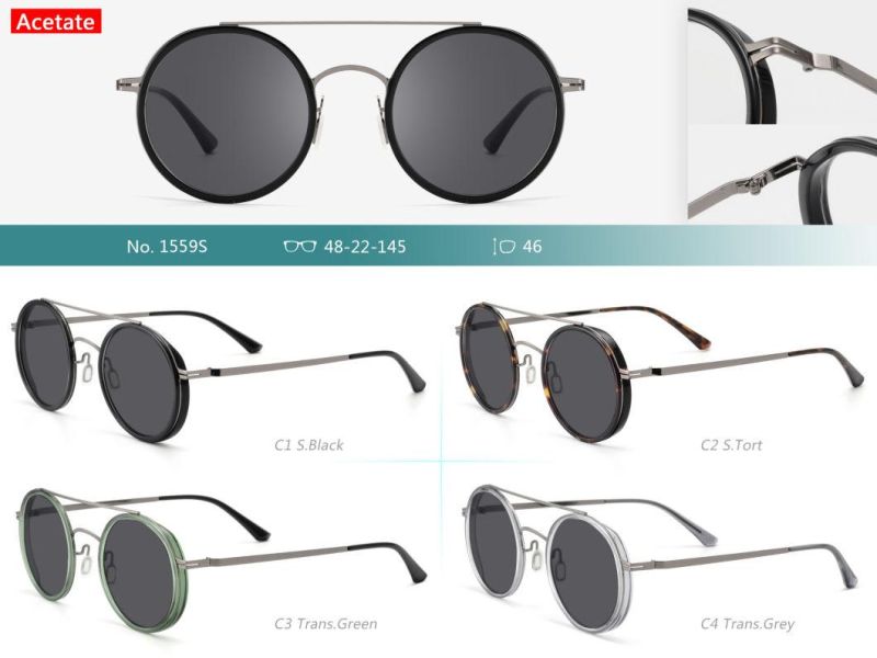 Round Polarized Sunglasses for Women Men Classic Vintage Retro Frame UV Protection