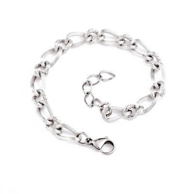 Fashion Latest 316L Surgical Stainless Steel Thick Chain Bracelet for Ladies with ISO9001, RoHS, CE Certifications