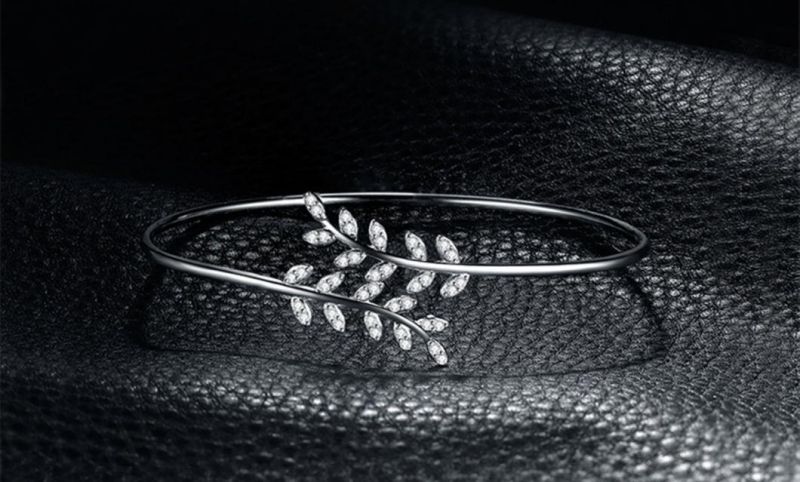 Adjustable Cuff Bangle Bracelet 925 Sterling Silver Fashion Jewelry Friendship Gift