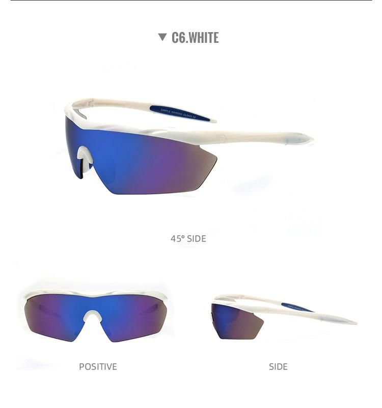 2022 Fashion Sport Sunglasses for Man Half Rim Cycling Sunglasses Promotion Factory Directly Glasses for Outdoor Sports with Nose Pad