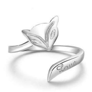 Fashion Fox Ring Sterling Silver Rings