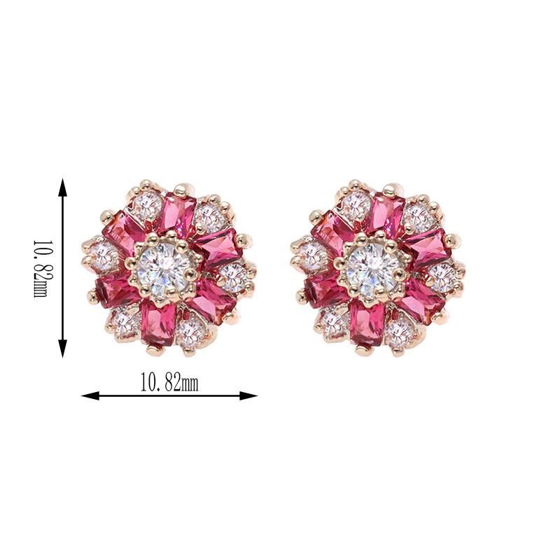 2021 Latest Design Ladies Cubic Zirconia Earrings Jewellry