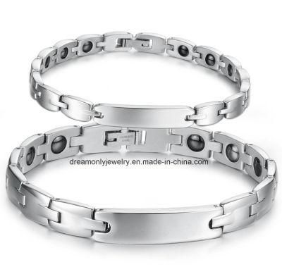 Couples Titanium Steel Bracelet Titanium Health Magnetic Bracelet