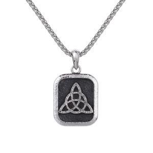 Fashion Stainless Steel Religious Hinduism Sign Amulet Om Pendant Necklace Men Jewelry