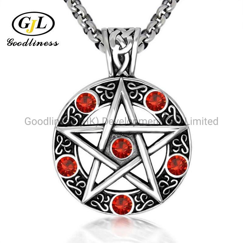Pentagram Pentacle Five-Pointed Star Pendant Necklace Jewelry