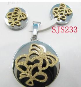 Fashion Emery Butterfly Design Stainless Steel Jewelry Set