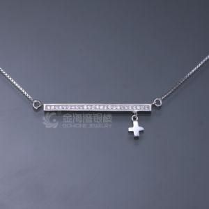 China Jewelry Bar Pendant with Cross Charm