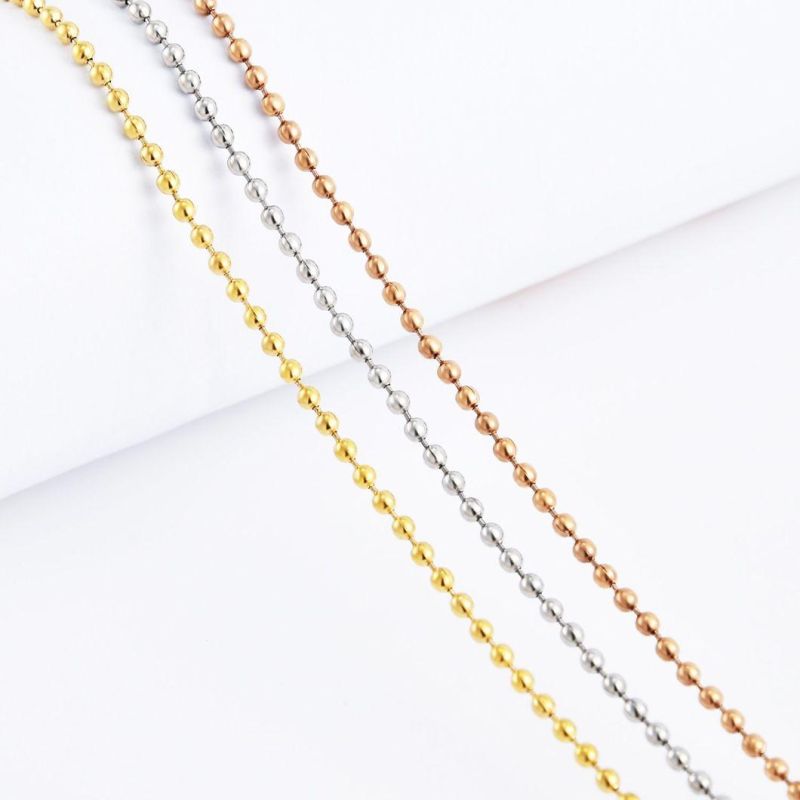 Fashion Accessories Stainless Steel Beads Chain Jewelry Fashion Design for Necklace Bracelet Gift Handcraft Design