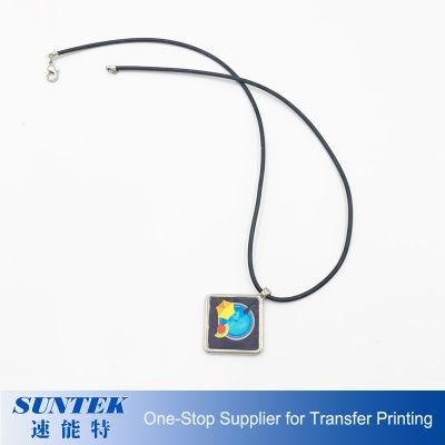 Sublimation Metal Jewelry Rhombic Necklace