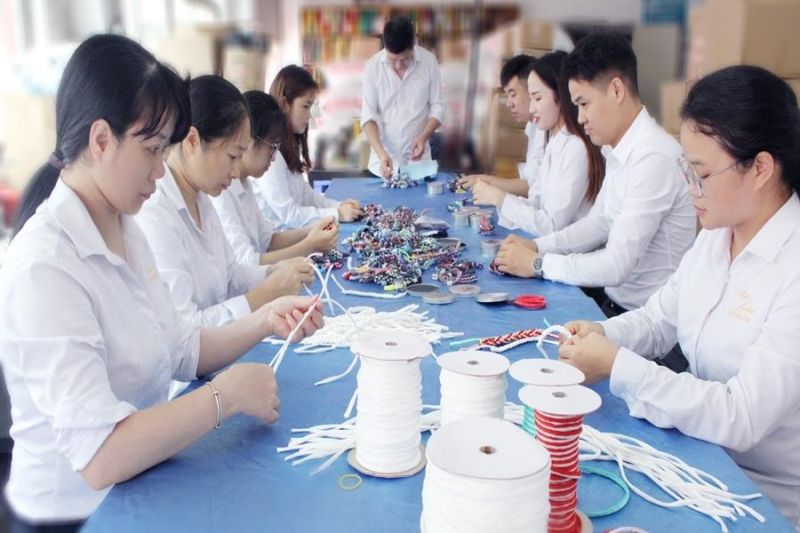 Factory Vermilion Woven Red Beads for Lovers Bracelet