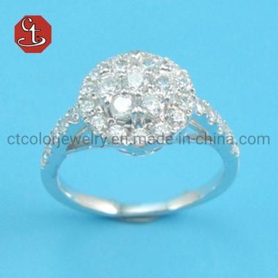 925 Sterling Silver Jewelry Pave Shiny Cubic Zircon Wholesale Price