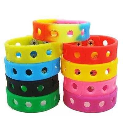 Silicone Bracelet Wristbands with Shoe Croc Buckle PVC Shoe Accessories