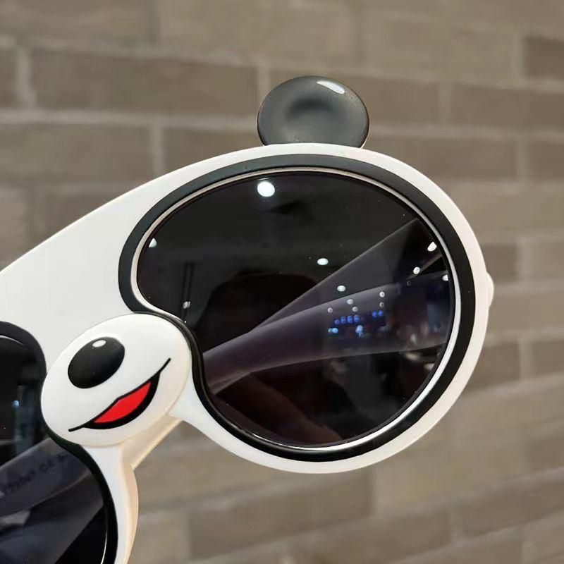 2022 Wholesale Cheap Kids Boys Girls Baby Favorite Toys Polarized CE UV400 UV Protection Panda Lentes Sol China Cute Bing Dun Dun Silica Gel Polarised Sunglass