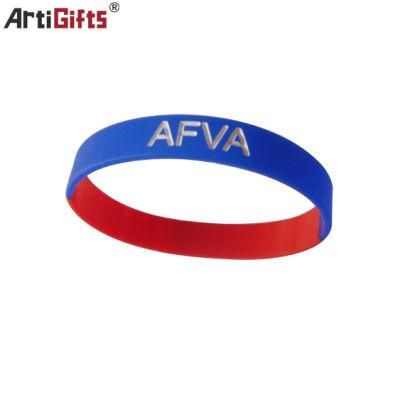 Popular Thin Promotional Customized Silicone Bracelet