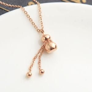 Gold Plated Stainless Steel Creative Blessing Gourd Clavicle Chain