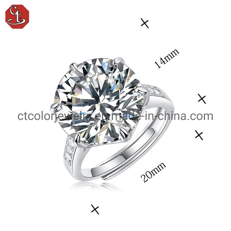 Moissanite Diamond 925 Sterling Silver ring engagement ring Trendy Jewelry for women