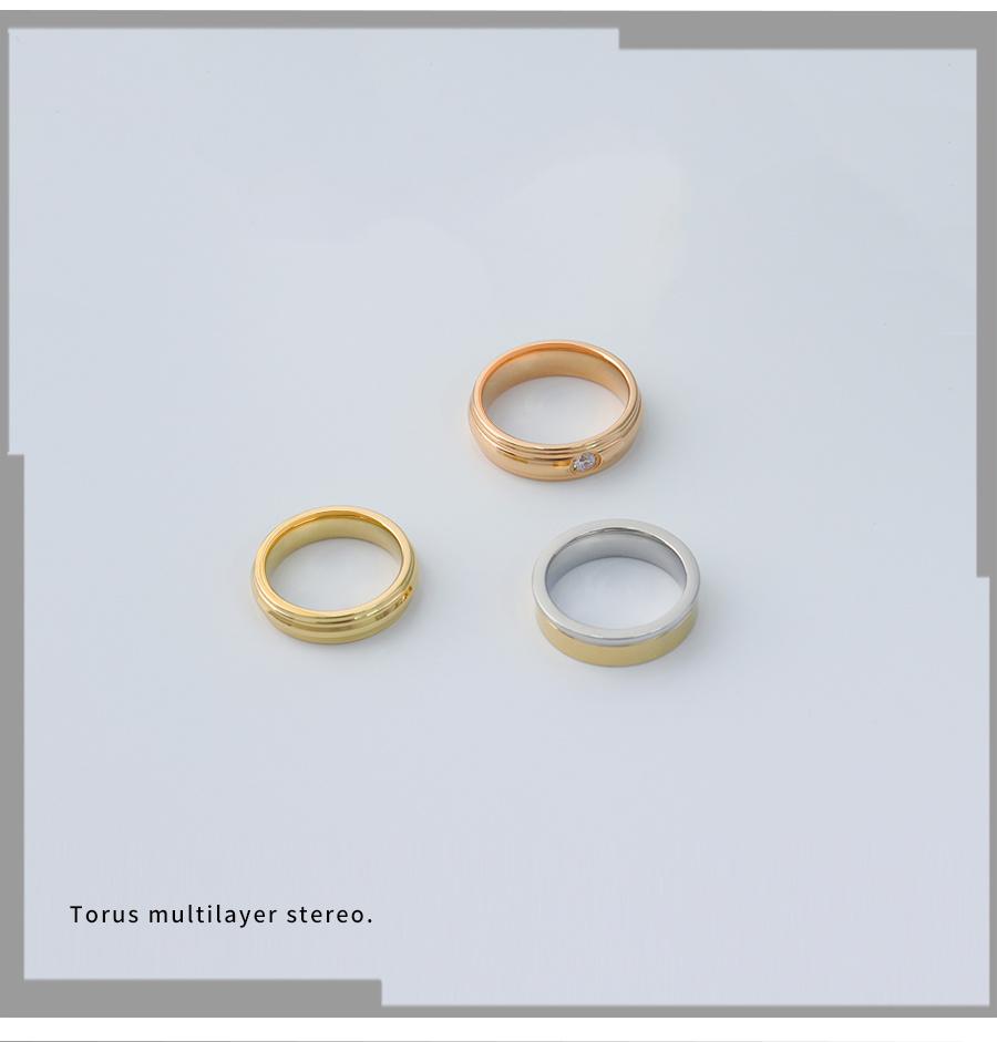 Translucent Women′s Diamond Core Ring