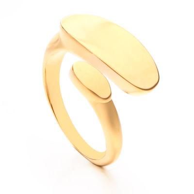 Minimalist Style Gold Filled Adjustable Ring Jewelry Lady Women Wedding Rings Engagement