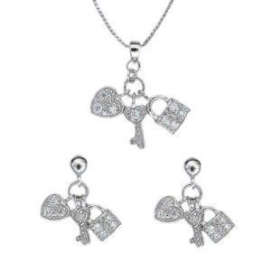 925 Sterling Siver Jewelry Set 710057 (4.8G)