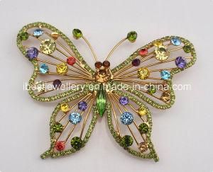 Fashion Jewelry -Butterfly Shaped Crystal Brooch