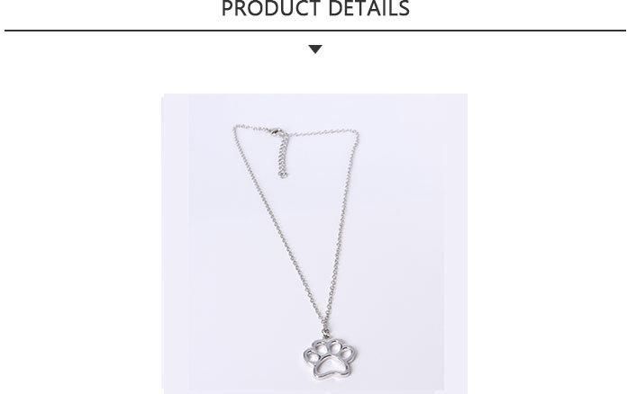 2020 Year Fashion Jewelry Alloy Dog Claw Pendant Necklace