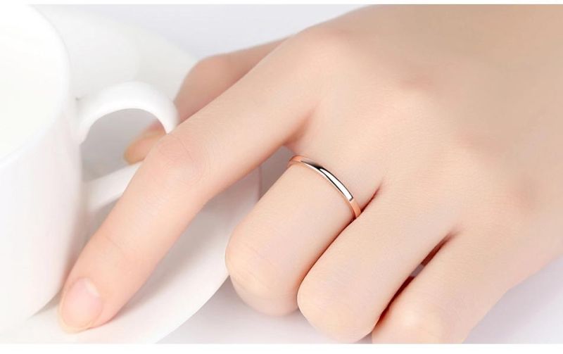Gold Jewelry Fine Jewelry Small Twining Ring 9K Golden Ring