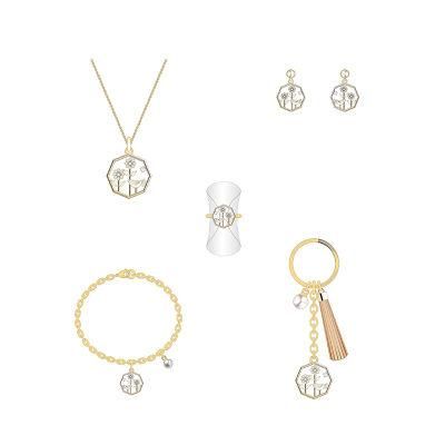 Low Price Octagon Golden Dandelion Jewellry for Girls