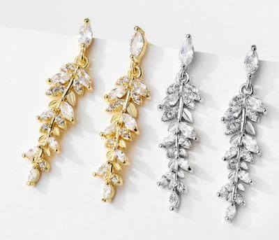 Wedding Pear CZ Earring Jewelry, Wedding Earring, Bridal Earring, Bridal Earring Jewelry, Bridesmaid Jewelry, Gold Earring