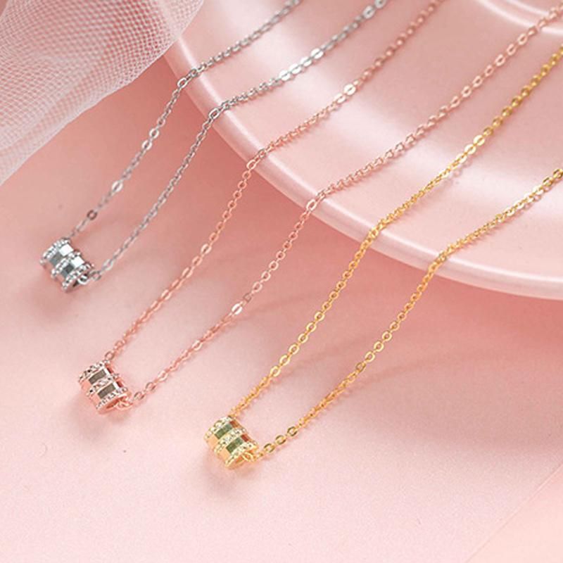 S925 Sterling Silver Plated Copper Small Waist Necklace Mini Design Simple Clavicle Chain