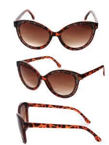 Classical Cat Eye Sunglasses W/ Wave PU Ornaments (M6214)