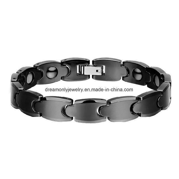 Black Health Ceramic Eenergy Bio Magnetic Bracelet for Man and Woman
