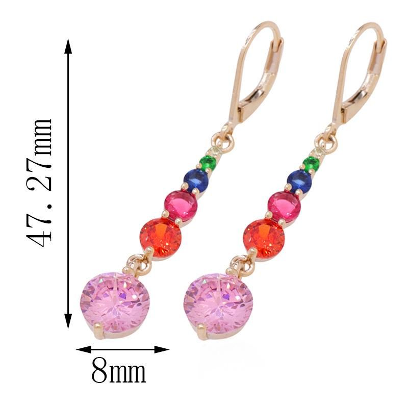 Korean Jewelry Fashion Design Aretes Gold-Plated Earrings