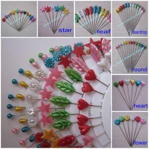 New Design Various Style 38mm Florist Pearl Head Pin Wheel