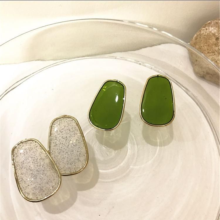 Fashion Irregular Colorful Geometric Earrings Jewelry