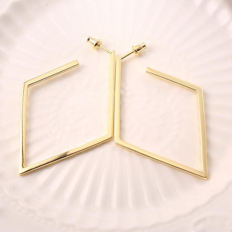 925 Silver Simple Style Gold Plated Fashion Accessories Trendy 2022 Fashion Jewelry Factory Wholesale Jewellery Elegant Earrings
