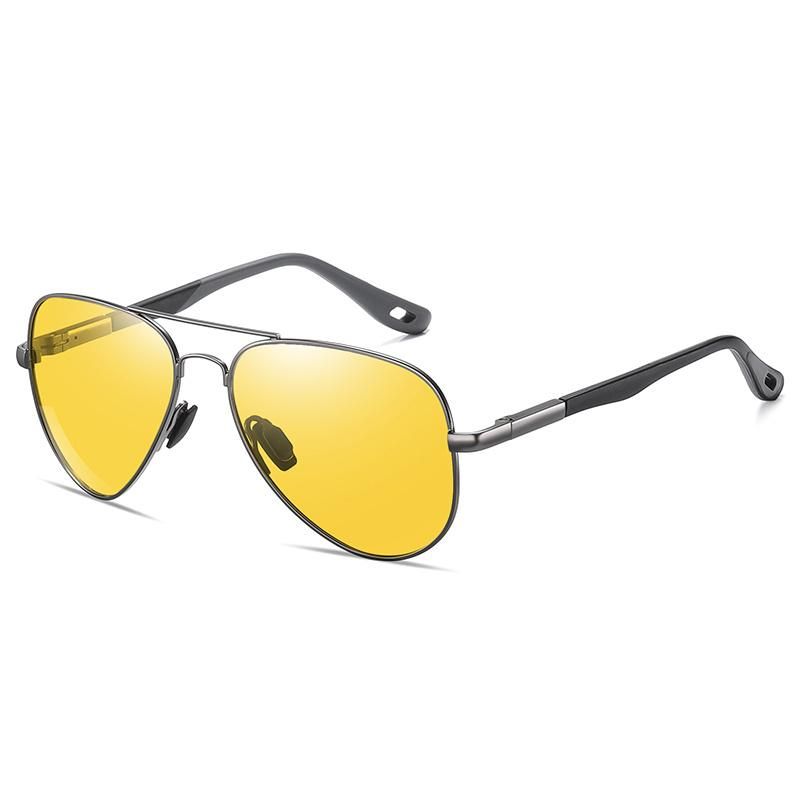 Durable Aviator Style Multi Colors Metal Frame Polarized Sunglasses