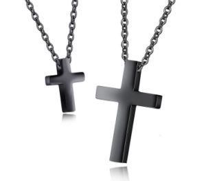 Classic Mens Womens Cross Pendants Necklace Stainless Steel Link Chain Necklace Statement Jewelry for Couples Lovers
